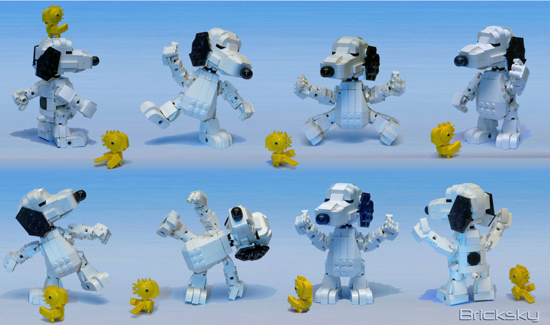 Illustration for article titled Lego Snoopy and Woodstock are best friends forever